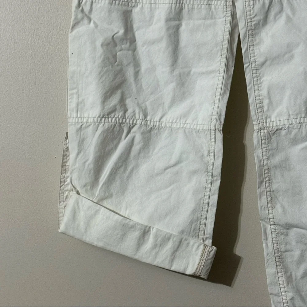 Gap Pants White Roll Up Cotton Lightweight Pockets Sz 8 NWOT - Picture 2 of 11